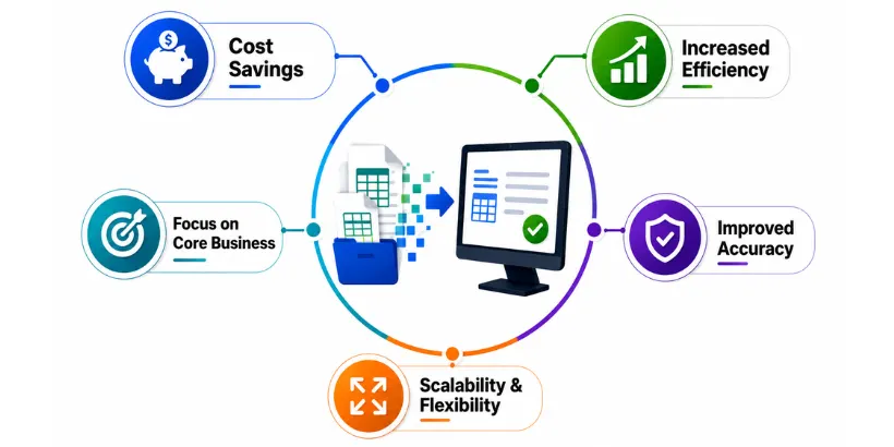 Benefits of outsourcing data conversion services