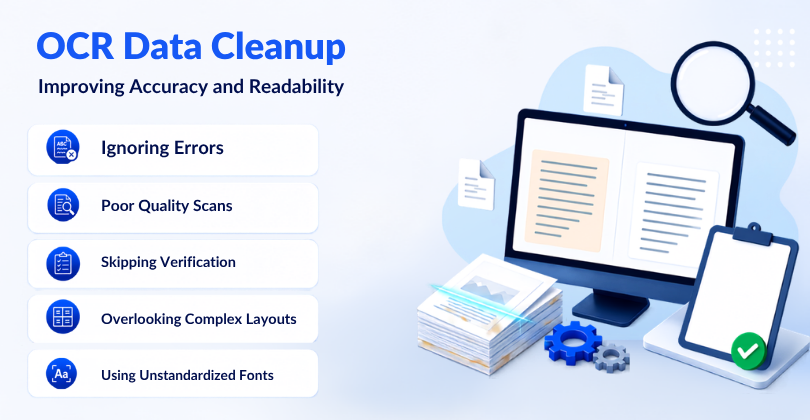 OCR Data Cleanup Improving Accuracy and readability