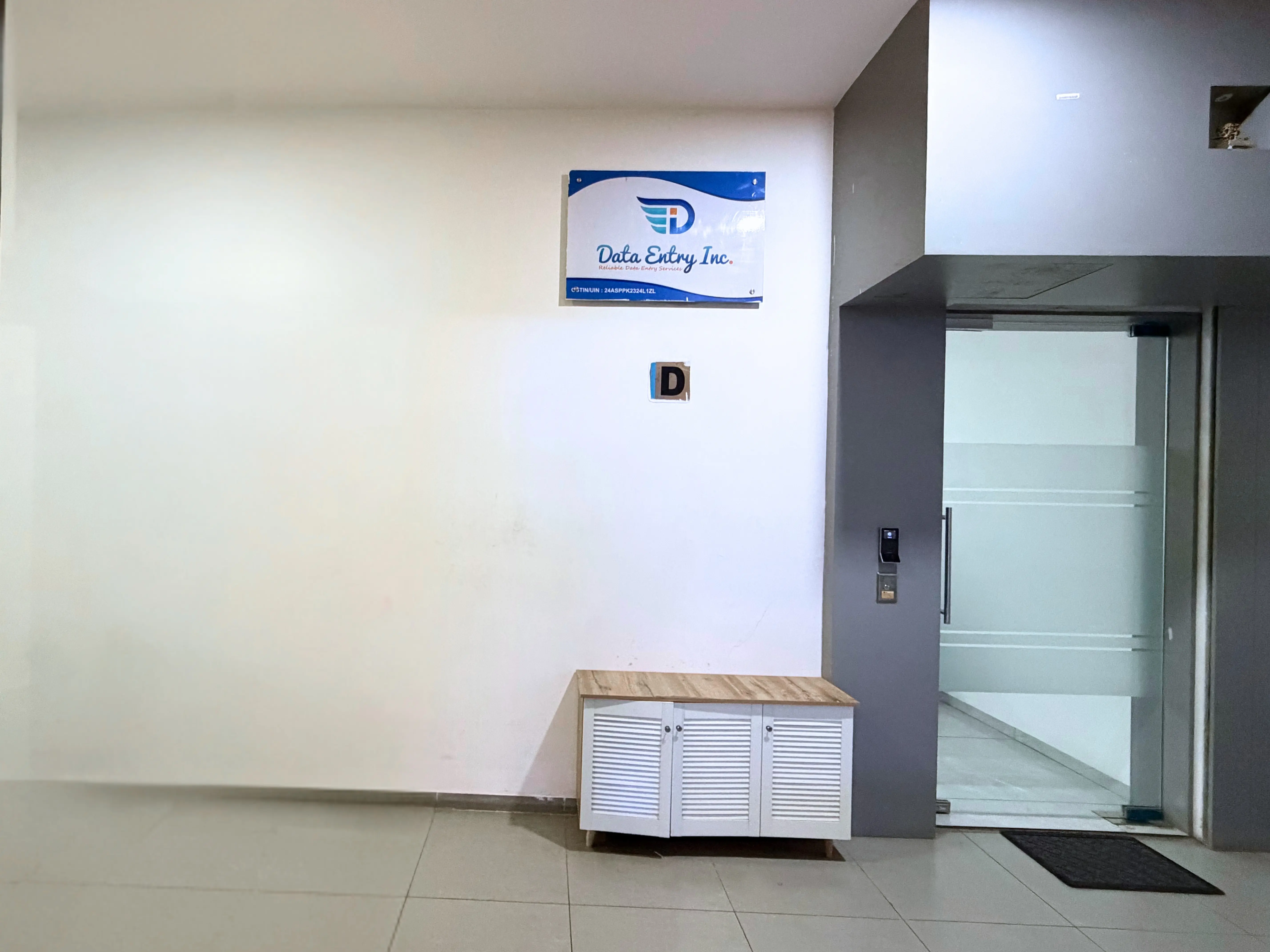 Data Entry Inc Office Entrance