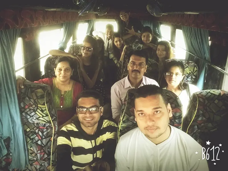 Data Entry Professionals Traveling by Bus